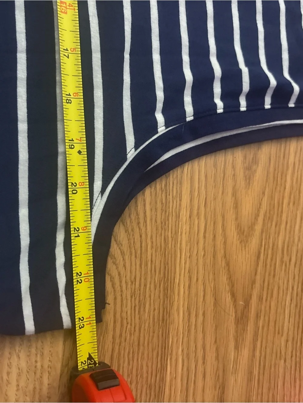 J. Crew Navy & White Striped Sleeveless Midi Dress Size XXL - Picture 5 of 7
